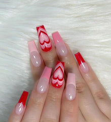 24pcs/box artifical nails with design Aurora Butterfly detachable press on nails medium length nail supplies for professionals