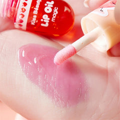 Peach Moisturizing Lip Gloss Peach Waterproof Glossy Long Lasting Not Sticky Natural Lip Tint Daily Makeup Lip Oil Primer