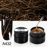 Yickyue Spider Line Nail Polish Gel Spider UV Paint Gel Hybrid Varnishes Luminous Web Stickers Soak Off Top Coat For Manicure