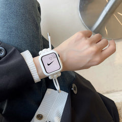 Fashion Braided Nylon Loop 41mm 45mm 7 For Apple Watch Strap Series 1 2 3 4 5 6 Bracelet Band For iwatch 38/42mm 40mm 44mm Wrist