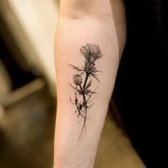 YICKYUE - Herbal Juice Rose Flower Temporary Tattoos for Women Arm Sexy Punk Waterproof Tattoo Stickers Art Lasting Floral Fake Tattoo