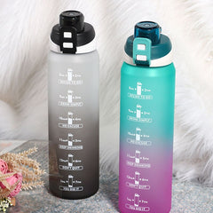 Large Capacity Water Bottle Straw Cup High Temperature Frosted Drinking Outdoor Portable For Drink Bottles Sports Couple Cups