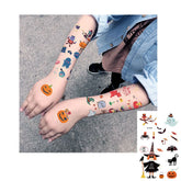 Halloween Tattoo for Children Cartoon Design Fun Tattoo Sticker Body Art Cartoon Tattoo 120*75mm