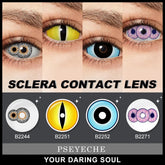 YICKYUE Colored Contact Lenses 22mm Cosplay for Halloween Double Iris Triple Iris Orochimaru Sclera Lenses Cosmetic Eye Pupils