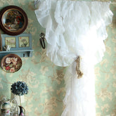 YICKYUE - tulle curtains modern curtains for living room window curtain ruffled store cafe window store decoration white