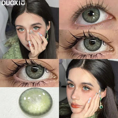 YICKYUE - 1 Pair Colored Contact Lenses for Eyes Lens Green Blue Gray Contact Lens Green Eye Lenses Wholesale Natural Eye Lenses