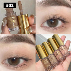 ELECOOL Matte Glitter Liquid Eye Shadow Stick Waterproof Lasting Nude Easy To Makeup Professional Eye Brown Eyeshadow Cosmetics