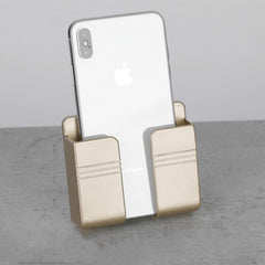 Wall Mounted Organizer Storage Box Remote Control Mounted Mobile Phone Plug Wall Holder Charging Multifunction Holder Stand