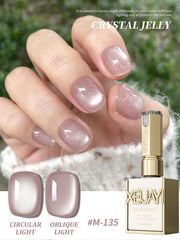YICKYUE - 15ML Crystal Jelly Nail Gel Cat eye Semi Permanent Nail Art Soaking UV LED Nail Salon DIY Nail Salon Gel For Spring And Summer