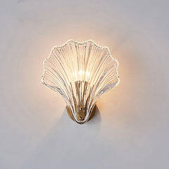 Nordic post-modern minimalist LED wall lamp corridor background wall lamp brass glass wall lamp bedroom bedside wall lamp