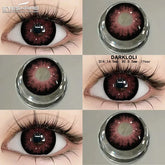 YICKYUE Black Big Diameter Lenses 14.5mm Colored Contact Lenses for Eyes Big Eye Lenses Natural Look Black Lentes De Contacto