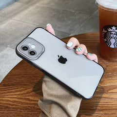 Luxury Transparent Silicone Shockproof Soft Case For iPhone 13 12 11 Pro Max Mini X Xs XR Lens Protection Clear Back Cover Capa
