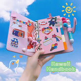 W&G Girl Loose-leaf Diary Planner Organizer Notebook Ledger Cute Korean Kawaii Travel Journals Notebook Handbook 18 Sets Suit