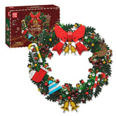 YICKYUE - Christmas Wreath Building Blocks Set Eucalyptus Wreath Model for Home Decoration Creative Crafts Gifts for Xmas Collection
