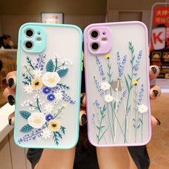 3D Flower phone case for iphone 11 case transparent hard silicone for iphone 11 pro max 7 8 Plus 6 6s XS XR XS MAX cover fundas