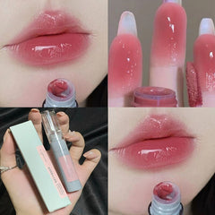 6 Color Mirror Water Lip Gloss Transparent Glass Lip Oil Waterproof Moisturizing Liquid Lipstick Pink Clear Tint Makeup Cosmetic