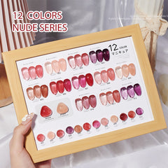 Yickyue 10ml Jelly Transparent Nude Color Nail Gel Polish Semi Permanent Nude Pink Varnish Soak Off UV LED Nail Art Gel Ice Transparent