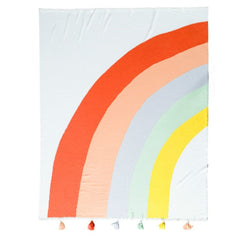 Cilected Nordic Ins Rainbow Blanket Cute Tassel Home Sofa Knitted Blanket Cotton Air Conditioning Blanket Children Nap Cover