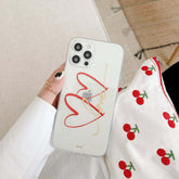 Double love Cupid heart soft silicone couples jane phone case for iphone 11 12 mini pro max 8 7 plus x xr xs max cover conque