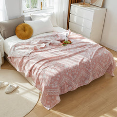 Decorative Sofa Bed Throw Blanket Pure Cotton Gauze Summer Quilt Multicolor Double Bedspreads Cover Blankets 150/230*200cm