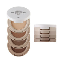 Yickyue 4 In 1 Peach Blush Contour Shadow Palette Matte Glitter Pigment Highlight Makeup Palette Eyebrow Nose Shadow Powder Cosmetics