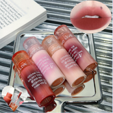 YICKYUE Novo Air Lip Mud Brown Velvet Matte Cute Lip Gloss Long Lasting Lip Tint Lipstick Pink Red Korean Cosmetic Makeup Summer