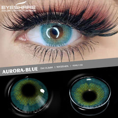YICKYUE - 1 Pair Natural Contact Lenses Colorful Contact Lenses for Eyes Blue Lenses Gray Eye Lenses Brown Lens Yearly Eye Lenses