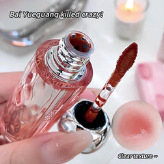 YICKYUE - Water Light Crystal Lip Glaze Lipstick Translucent Moisturizing Lip Gloss Clear Non-stick Cup Lip Plumping Gloss Korean Makeup