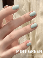 YICKYUE - 1Pc 15ML Mint Green Nail Gel Semi Permanent Nail Art Soaking UV LED Nail Salon DIY Nail Salon Gel For Spring And Summer
