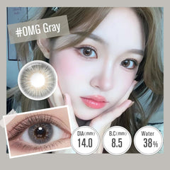 YICKYUE New (0.00~-6.00) Prescription Contact Lenses With Degree Color Contact Lenses For Myopia Gray Lenses Eye Lenses