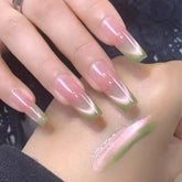 YICKYUE - 12ML 1PCS Green Glass Bead Cat Eye Pink Nails 2025 New Whitening Popular Ice Clear Cat Eye Gel Nail Polish UV Light Nails