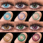 YICKYUE 1 Pair Multicontacts for Woman y2k Korean Style Fashion Eye Lenses Blue Eye Color Contacts Purple Lenses Gray Natural Lens