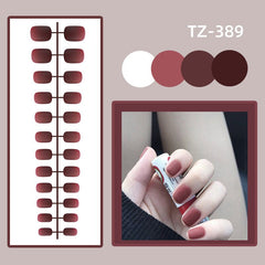 Mini Short Square Head False Nails Matte Press On Nails Top Forms For Nails Coffin Nail Tips Manicure Reusable False Nails