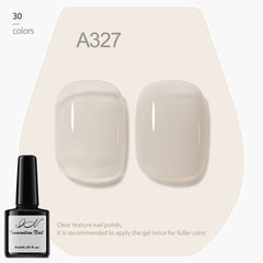 Yickyue Spring Summer New Nail Polish Jelly Semi Transparent Hybrid Varnish 8ml Nude Pink Ice Through Gel UV LED Nail Art Design Varnish