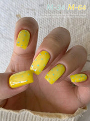 YICKYUE - Spring Nail 2025 Fashion Nails Art 2 Colors Set 15ml Mint green paired with yellow Nail Gel Polish Soaking UV LED Nail