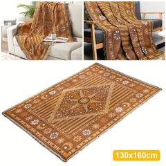 YICKYUE - Bohemian Thread Quilt: Multi-Functional Sofa Leisure Blankets with Tassels - Suitable for Camping and All Seasons