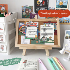 W&G Cork Board Kawaii Photography Background Board Wall Message Board Letters Accessories Postcard Photo Cork Board Decoration