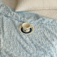 Yickyue Plush Throws Blankets for Beds Home Decor Winter Warm Fashion Rose Romantic Elegant IG Thickened Soft Nap Towels Sofa Covers