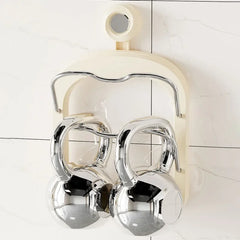 YICKYUE - Wall Mounted Kitchen Shelf No Drilling Pot Cover Holder Suction Cup Type Organizer Home Holder Multifunctional Cutting Board