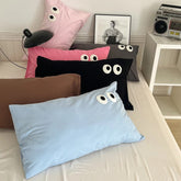 Yickyue Kawaii Pillow Cases For Bed 2pcs Set Cute Cartoon Pink Yellow Pillow Cover Comfortable Home Decorative Pillowcases 48x74cm