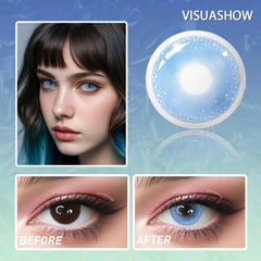 YICKYUE Beauty Lovejoy Colored Contact Lenses Natural Half Yearly Eyes Contacts Party Daily Makeup Cute Lens Fashion New