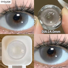 YICKYUE - Rose Witch Cosplay Prescription Contact Lenses Myopia Lenses with Diopter Anime Red Pupils Color Contact Lenses for Eyes