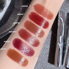 Yickyue Thin Tube Lipstick Matte Lip Gloss Cosmetics Lightweight Lip Glaze Long Lasting Lip Tint Waterproof 6 Colors