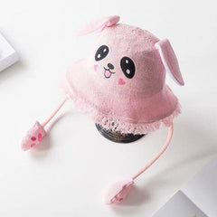 New Fisherman bunny ears cap moving ears orejas que se mueven Headband will move rabbit ears headband orejas que se