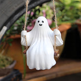 YICKYUE - 1PC Halloween Swing Ghost Pendants Decorate Ghost Pendants Holiday Gifts Interesting Family Ornaments Decorations