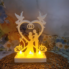 YICKYUE - Love Wedding Mold Plugin Decoration Gypsum Mold Diy Silicone Mold