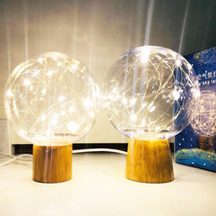 W&G LED Starry Sky Night Light Girls' Gifts Plug-in Table Lamp Bedroom Bedside Decoration Romantic Birthday Gift Light Wholesale