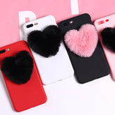 3D Love hair ball phone case for iphone 12 pro max xs max xr x 7 8 plus mini 11 soft silicone cover capa conque