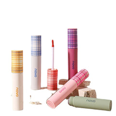 NOVO New Water-light Mirror Lip Glaze Matte Velvet Does Not Fade Long-lasting Nude Makeup Non-stick Cup Beginner Lip Makeup