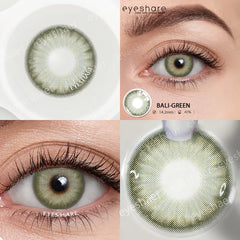 YICKYUE - 1 Pair Colored Contact Lenses Natural Eye Lenses Green Eye Blue Lenses Yearly Beauty Cosmetic Brown Contacts Eye